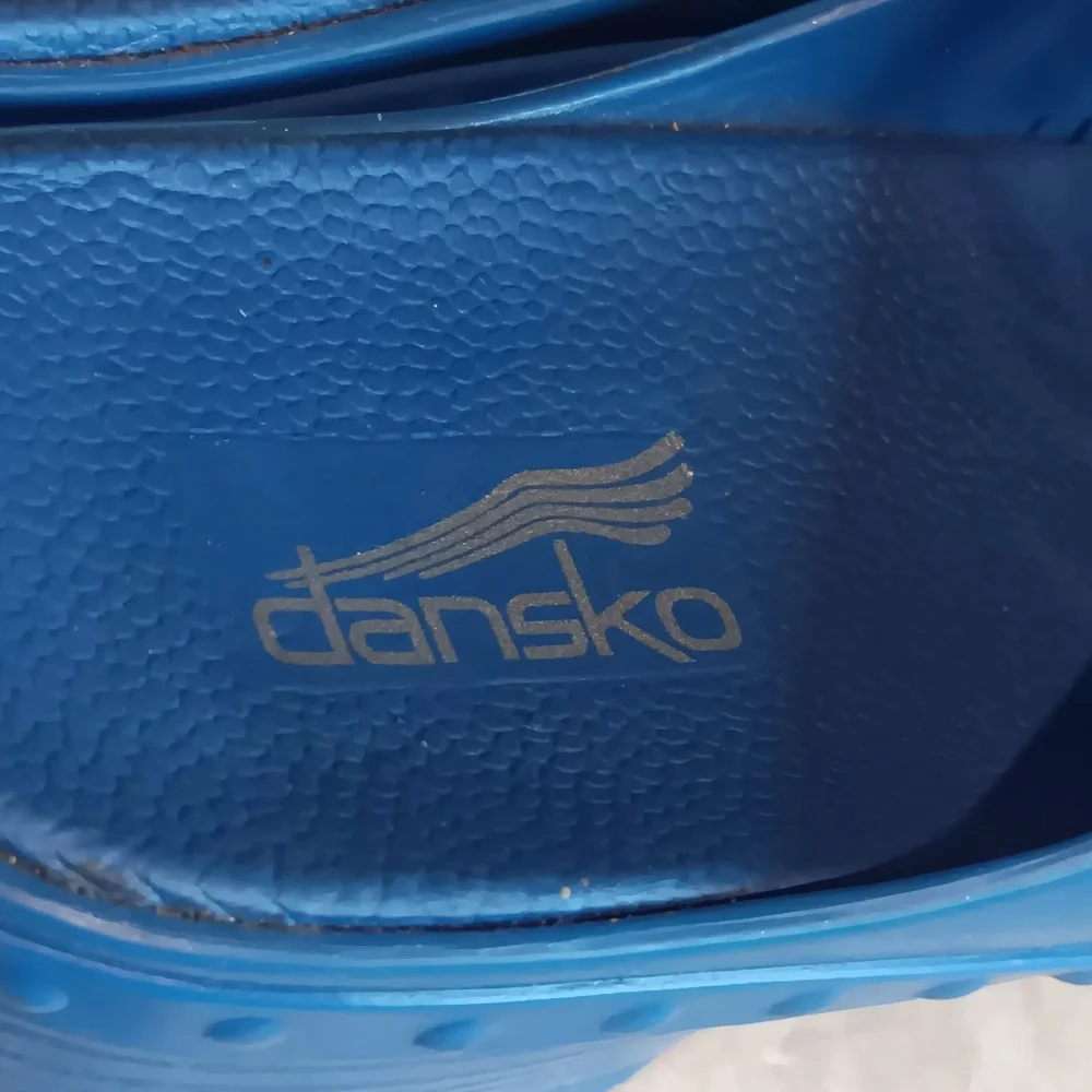 Dansko Blue Women's Mules with Cutout Design - Picture 7 of 9